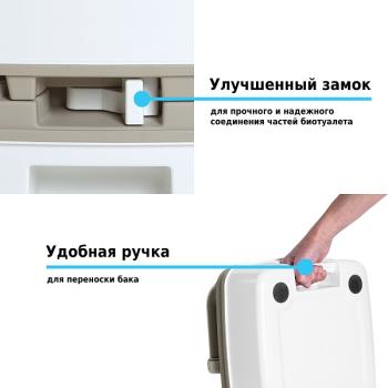 Биотуалет Lupmex 79112P 12л с индикатором