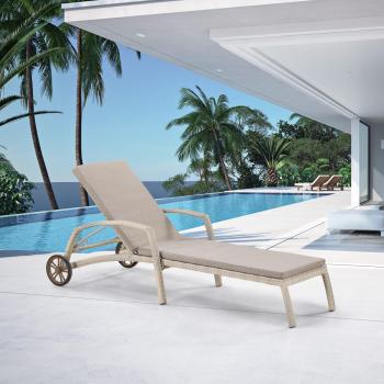 Шезлонг-лежак плетеный Афина A35C2-W85