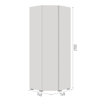 Шкаф угловой СтендМебель Хелен ШК 04