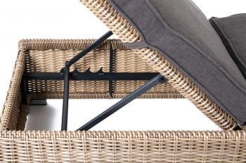 Шезлонг 4sis Рим с подушкой