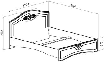 Кровать Compass Ассоль плюс АС-114К (2000x1800)
