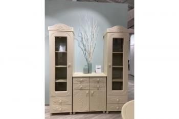 Шкаф-пенал Compass АС-1 плюс со стеклом