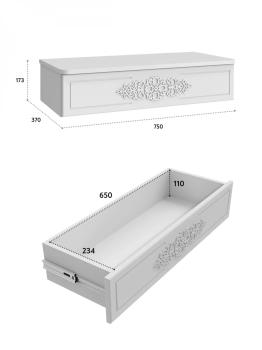 Тумба подвесная Compass Ассоль АС-69