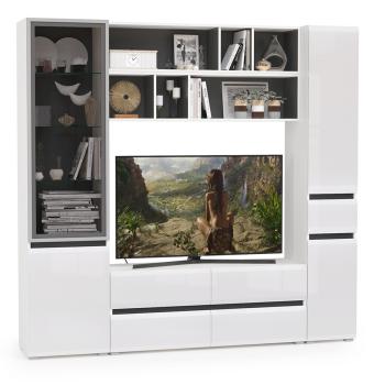 Гостиная Mobi Сидней Комплектация № 42 13.63 + 15.57 2шт + 13.201 + 13.202