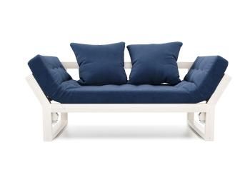 Беленый дуб/Синий велюр