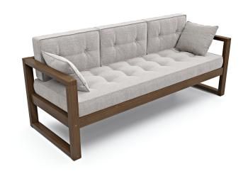 Орех/Рогожка серая