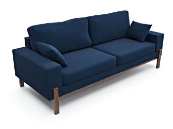 Велюр синий