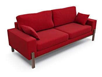 Велюр красный