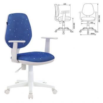 Кресло BRABIX Fancy MG-201W с подлокотниками