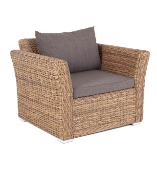 Кресло из искусственного ротанга (гиацинт) 4sis Капучино