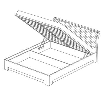 Кровать-3 с под.орт.основанием Кураж Парма Нео 1800