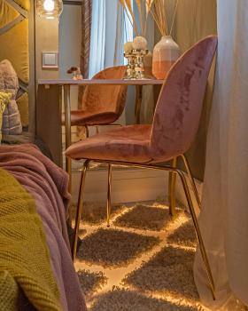 Стул STOOL GROUP Beetle (золотые ножки)