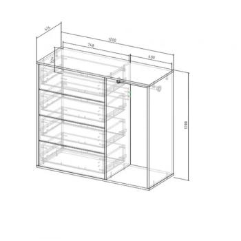 Комод Атлант со штангой