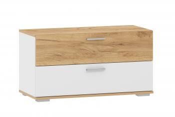 Белый Фасадный/Дуб Крафт Золотой