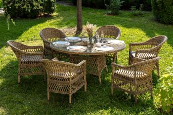 Обеденная группа плетеная 4sis Эспрессо-150 S