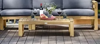 Кофейный стол из акации Joygarden BOOKA натуральный тик