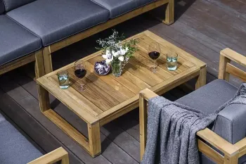 Кофейный стол из акации Joygarden BOOKA натуральный тик