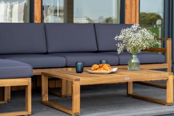 Кофейный стол из акации Joygarden BOOKA натуральный тик