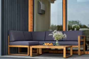 Кофейный стол из акации Joygarden BOOKA натуральный тик