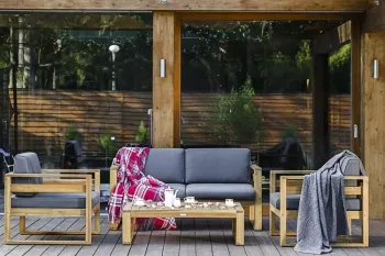 Кофейный стол из акации Joygarden BOOKA натуральный тик