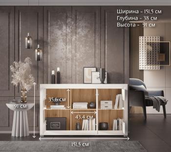 Тумба БРВ Мебель MALTA B136-REG2W1D с подсветкой