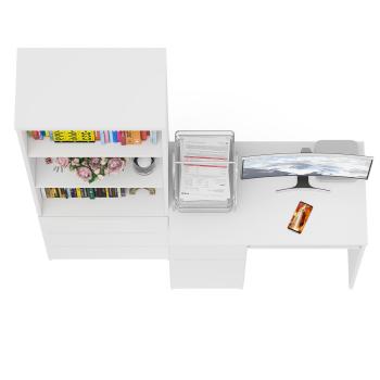 Стол компьютерный СВК Мори МС-1 левый + Стеллаж МСТ600.3