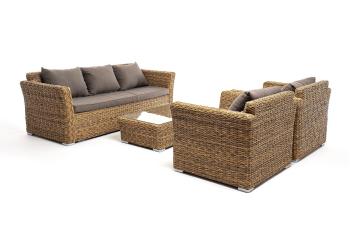 Лаунж-зона из искусственного ротанга (гиацинт) 4sis Капучино