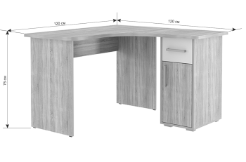 Стол компьютерный Мебельсон Лайт К1