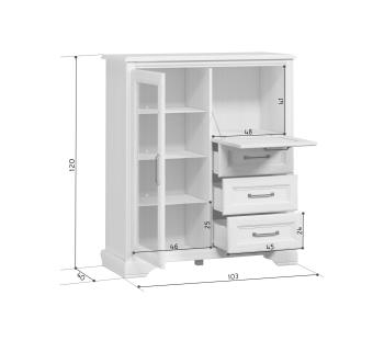 Тумба БРВ Мебель STYLIUS B169-KOM1W1B3S