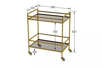 Стол сервировочный Калифорния Поинт золото (У)