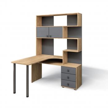 Дуб крафт/Серый графит/Хром