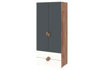 Шкаф 2-х дверный с ящиком Столлайн Тризиль 476.01