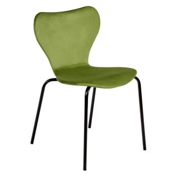 Светло-зеленый велюр/Черные ножки