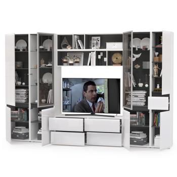 Гостиная Mobi Сидней Комплектация № 34 13.63 + 15.57 2шт + 13.200 + 13.201 2шт + 13.202