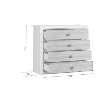 Комод БРВ Мебель КОЕН KOM4S