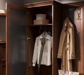 Шкаф с вешалкой БРВ Мебель KENTAKI S320-PPK/110L