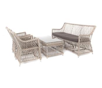 Лаунж-зона из искусственного ротанга на 4 персоны 4sis Асти