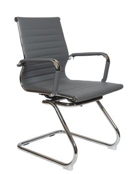 Хром/Серая экокожа