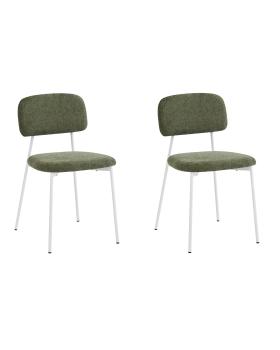 Зеленый, белые ножки