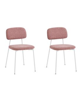 Розовый, белые ножки