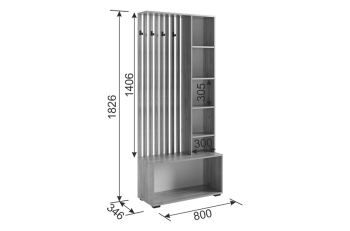 Прихожая Мебельсон Бери К2