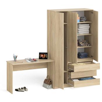 Стол письменный СВК Мори МСП1200.1 + Шкаф МШ1200.1