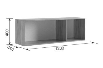 Антресоль трехдверная Мебельсон Бери