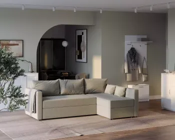 Диван трехместный с угловой секцией Гуд Лакк Вало ДП