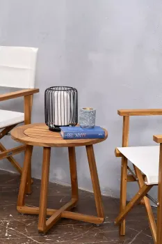 Кофейный стол Joygarden ROUND натуральный тик