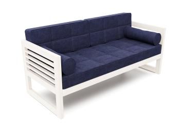 Беленый дуб/Рогожка синяя