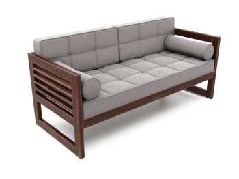 Орех/Велюр серый