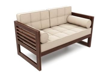 Орех/Велюр бежевый