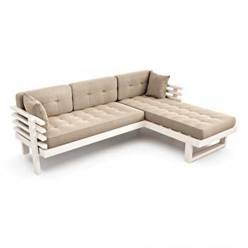 Беленый дуб/Велюр слоновая кость