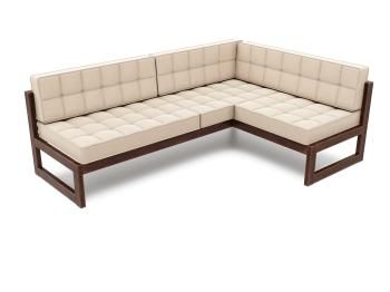 Орех/Велюр бежевый